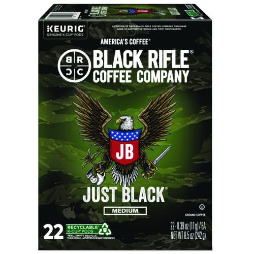 Image of Black Rifle® Coffee Company 5000384042 Just Black Coffee K-Cups, 22/Box