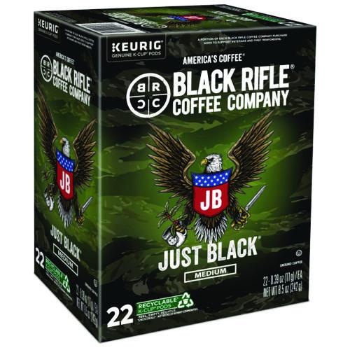 Image of Black Rifle® Coffee Company 5000384042 Just Black Coffee K-Cups, 88/Carton