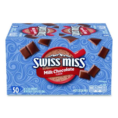 Image of Swiss Miss® GOV47491 Hot Cocoa Mix, Regular, 0.73 oz. Packets, 50 Packets/Box
