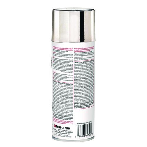 Image of Rust-Oleum® 301494 Specialty Mirror Effect Spray Paint, High Gloss Mirror, 6 oz Aerosol Can, 6/Carton