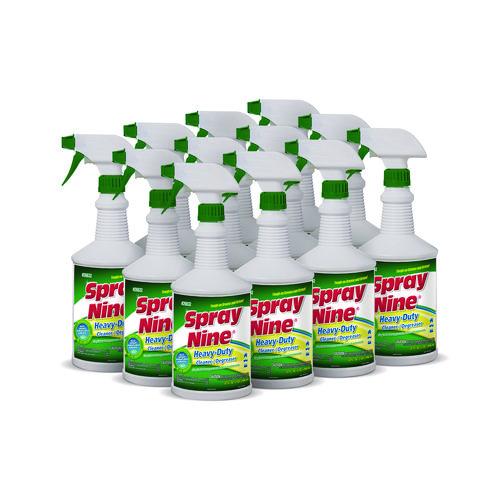 Image of Spray Nine® 26832 Heavy Duty Cleaner/degreaser/disinfectant, Citrus Scent, 32 Oz Trigger Spray Bottle