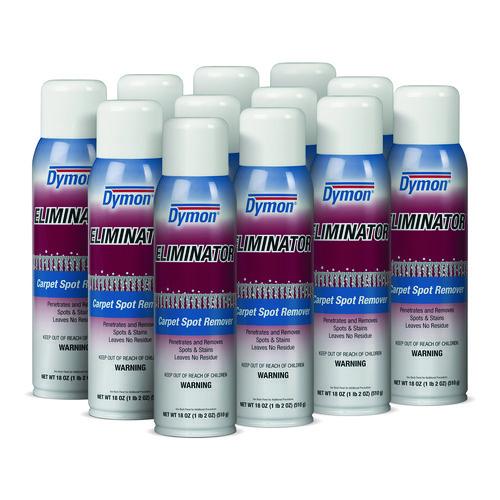 Image of Dymon® 10620 Eliminator Carpet Spot And Stain Remover, 18 Oz Aerosol Spray, 12/carton