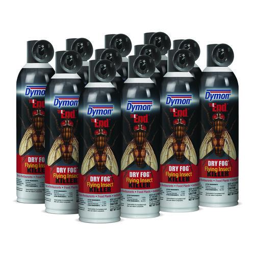 Image of Dymon® 45120 The End. Dry Fog Flying Insect Killer, 14 oz Aerosol Spray, 12/Carton