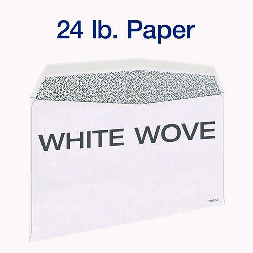 Image of TOPS 1099 Double Window Envelope, Commercial Flap, Gummed Closure, 5.63 x 9, White, 24/Pack