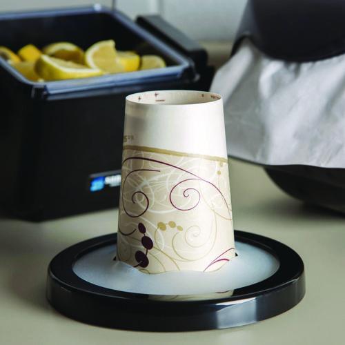 Image of San Jamar® SAN C2410C EZ-FIT ONE-SIZE-FITS-ALL CUP DISPENSER, FOR 8 OZ TO 46 OZ CUPS, BLACK