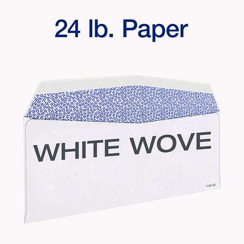 Image of Adams® 22223 3-Up 1099-NEC Gummed Seal Double-Window Security Tint Envelopes, Commercial Flap, 8.75 x 3.75, White, 24/Pack