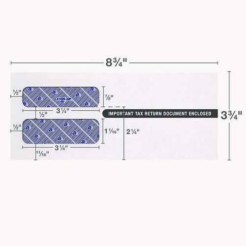 Image of Adams® 2222PS3 3-Up 1099-NEC Peel and Seal Double-Window Security Tint Envelopes, Commercial Flap, 8.75 x 3.75, White, 24/Pack