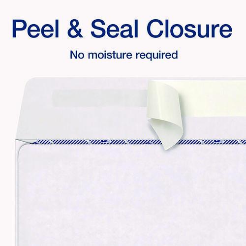 Image of Adams® 2222PS3 3-Up 1099-NEC Peel and Seal Double-Window Security Tint Envelopes, Commercial Flap, 8.75 x 3.75, White, 24/Pack