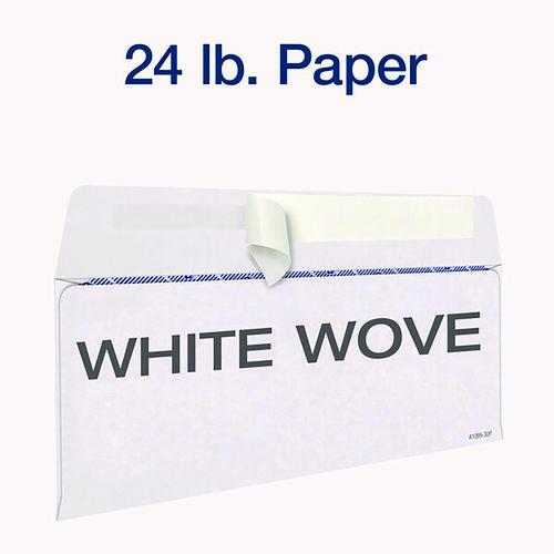 Image of Adams® 2222PS3 3-Up 1099-NEC Peel and Seal Double-Window Security Tint Envelopes, Commercial Flap, 8.75 x 3.75, White, 24/Pack