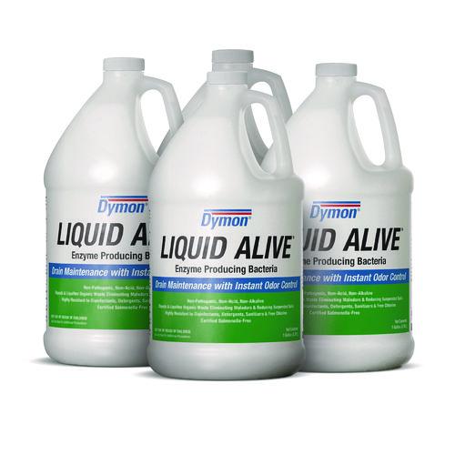 Image of Dymon® 23301 Liquid Alive Enzyme Producing Bacteria, 1 Gal Bottle, 4/carton