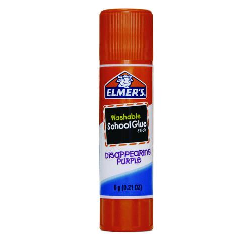 Image of Elmer's® E1591/E1560 DISAPPEARING PURPLE SCHOOL GLUE STICK, 0.21 OZ, DRIES CLEAR, 8/PACK