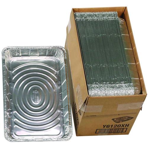 Image of Pactiv Evergreen Y6120XH Aluminum Steam Table Pan, Full-Size Medium, 2.2" Deep, 19.6 x 11.6, 40/Carton