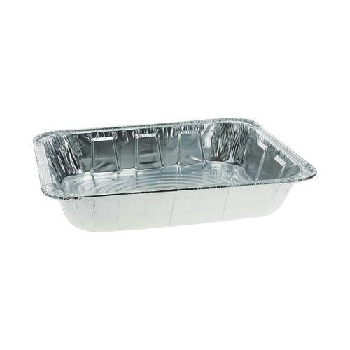 Image of Pactiv Evergreen Y6132H Aluminum Steam Table Pan, Half-Size Deep, 2.6" Deep, 11.8 x 9.4, 100/Carton