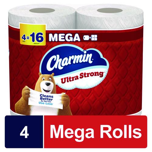 Image of Charmin® 80730324 Ultra Strong Bathroom Tissue, Septic Safe, 2-Ply, White, 220 Sheets/Roll, 4 Rolls/Pack, 8 Packs/Carton