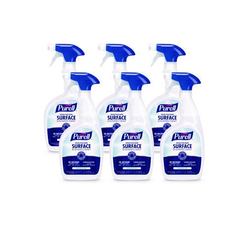 Image of PURELL® 3340-06 Healthcare Surface Disinfectant, Fragrance Free, 32 Oz Spray Bottle, 6/carton