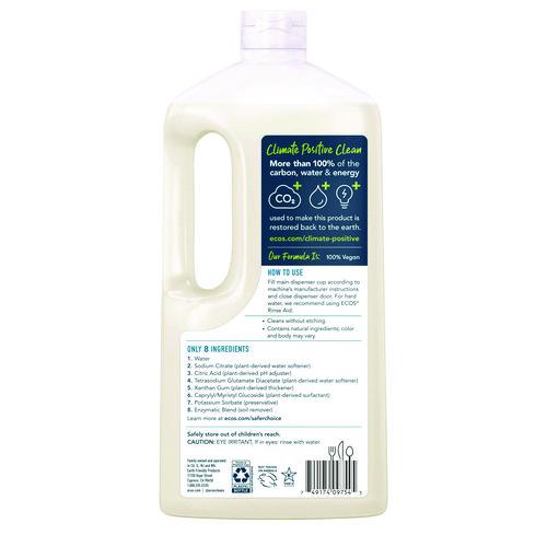 Image of ECOS® 975408CT Automatic Dishwasher Gel, Free and Clear, 40 oz Bottle, 8/Carton