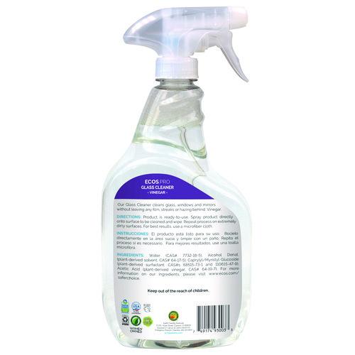 Image of ECOS® PRO PL93006CT Glass Cleaner, Vinegar Scent, 32 oz Spray Bottle, 6/Carton