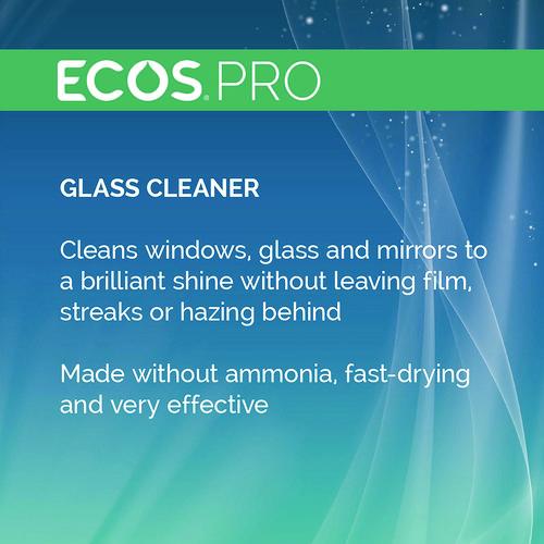 Image of ECOS® PRO PL93006CT Glass Cleaner, Vinegar Scent, 32 oz Spray Bottle, 6/Carton