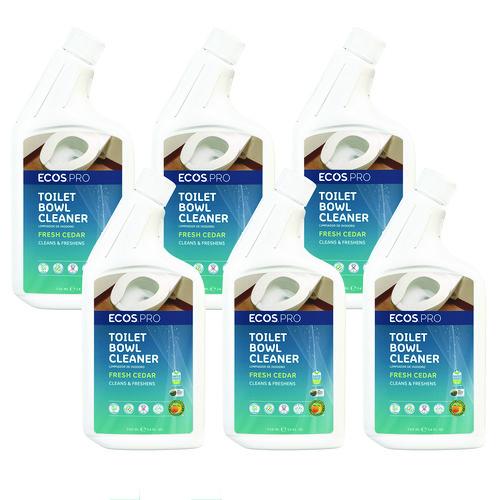 Image of ECOS® PRO PL97036CT Toilet Bowl Cleaner, Fresh Cedar Scent, 24 oz Squeeze Bottle, 6/Carton