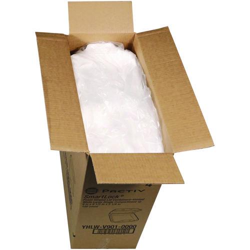 Image of Pactiv Evergreen YHLWV9010000 SmartLock Vented Foam Hinged Lid Container, 9 x 9.5 x 3.3, White, 150/Carton