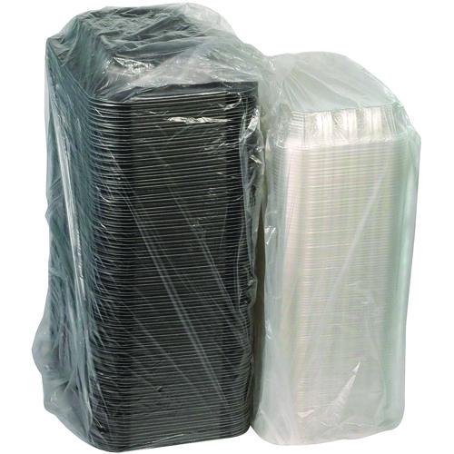 Image of Pactiv Evergreen ClearView MealMaster Chicken Barn, 13.3 x 8.4 x 4, Black/Clear, Plastic, 105/Carton
