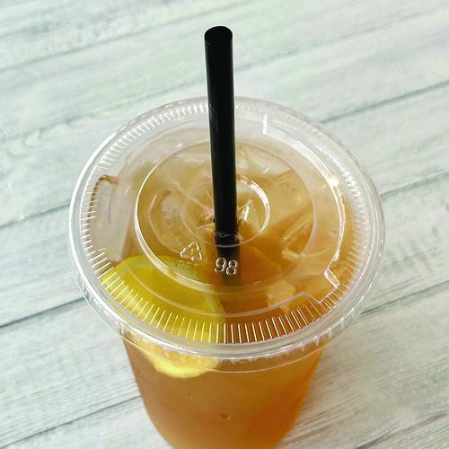 Image of Boardwalk® BWKGSTUW775BK Giant Straws, 7.75", Polypropylene, Black, 150/Pack, 10 Packs/Carton