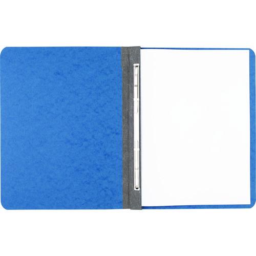 Image of ACCO A7025972A Pressboard Report Cover with Tyvek Reinforced Hinge, 2-Hole Prong Fastener, 3" Capacity, 8.5 x 11, Light Blue