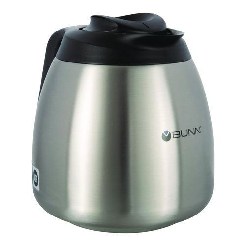 Image of BUNN® 51746.0001 Thermal Carafe, 64 oz, Stainless Steel/Black