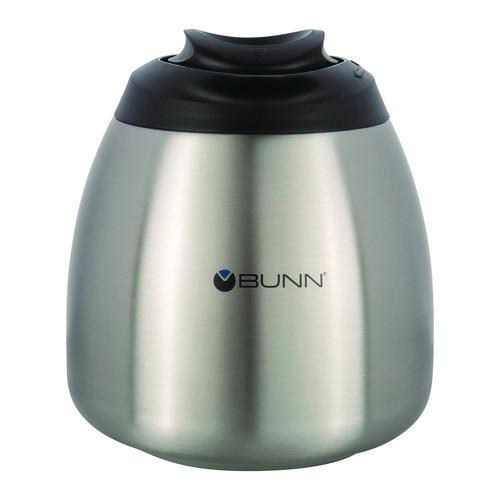 Image of BUNN® 51746.0001 Thermal Carafe, 64 oz, Stainless Steel/Black