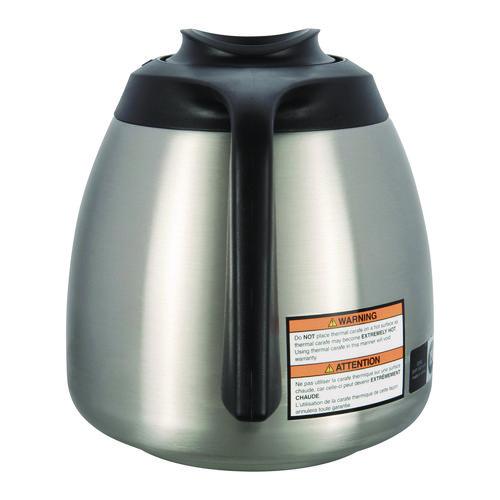 Image of BUNN® 51746.0001 Thermal Carafe, 64 oz, Stainless Steel/Black