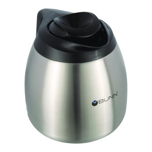 Image of BUNN® 51746.0001 Thermal Carafe, 64 oz, Stainless Steel/Black