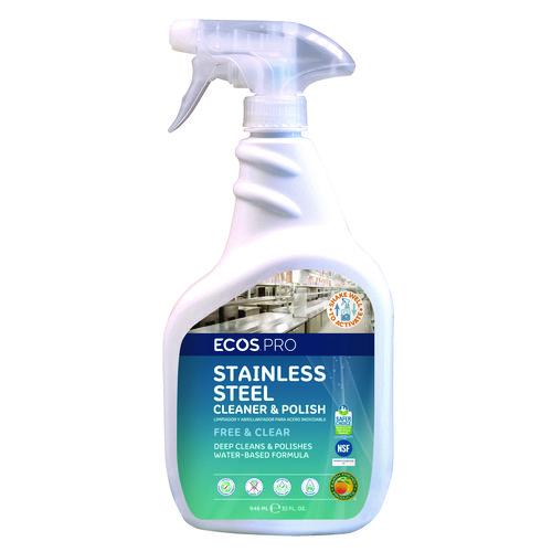 Image of ECOS® PRO PL9330/6 Stainless Steel Cleaner and Polish, 32 oz Spray