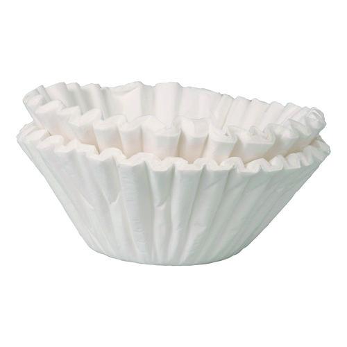 Image of BUNN® 20125.0000 Commercial Coffee Filters, 6 Gal Urn Style, Flat Bottom, 25/cluster, 10 Clusters/pack