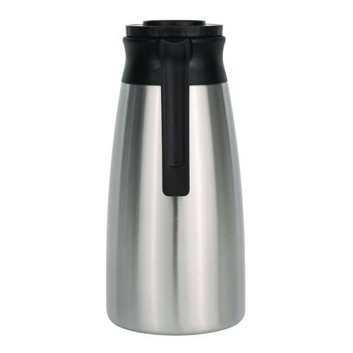 Image of BUNN® 39430.0000 Thermal Vacuum Pitcher, 64 oz, Stainless Steel/Black