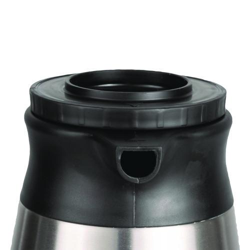 Image of BUNN® 39430.0000 Thermal Vacuum Pitcher, 64 oz, Stainless Steel/Black