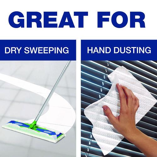 Image of Swiffer® 37109 Max/XL Dry Refill Cloths, 17.88 x 10, White, 16/Box, 6 Boxes/Carton