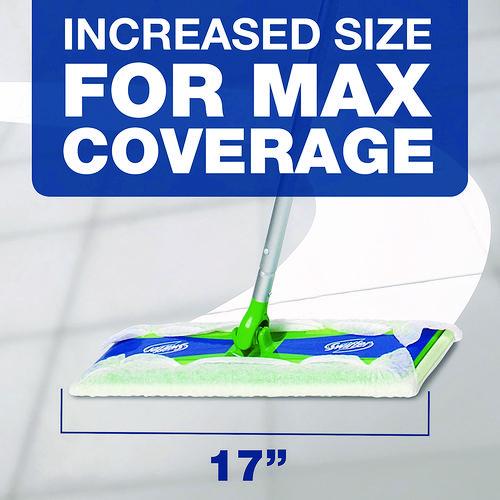 Image of Swiffer® 37109 Max/XL Dry Refill Cloths, 17.88 x 10, White, 16/Box, 6 Boxes/Carton