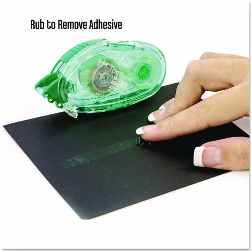 Image of Tombow® Mono® 62108 Removable Adhesive Roller, 0.33" x 472", Clear