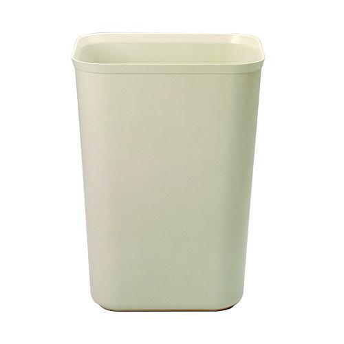 Image of Rubbermaid® Commercial FG254400BEIG Fiberglass Wastebasket, 10 gal, Fiberglass, Beige