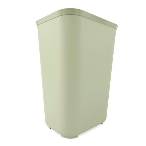 Image of Rubbermaid® Commercial FG254400BEIG Fiberglass Wastebasket, 10 gal, Fiberglass, Beige