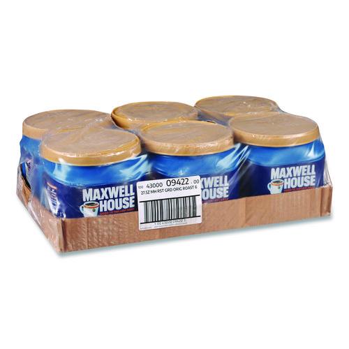 Image of Maxwell House® 4300009422 Coffee, Original, 27.5 oz Canister, 6/Carton