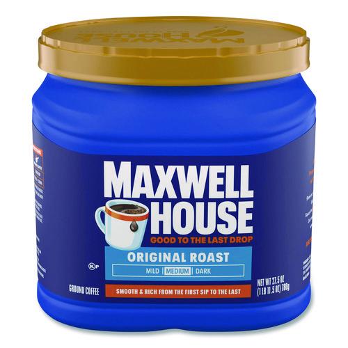 Image of Maxwell House® 4300009422 Coffee, Original, 27.5 oz Canister, 6/Carton