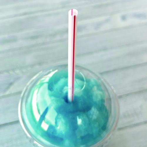 Image of Boardwalk® BWKGST1025RW Wrapped Giant Straws, 10.25", Polypropylene, Red/White Striped, 300/Pack, 4 Packs/Carton