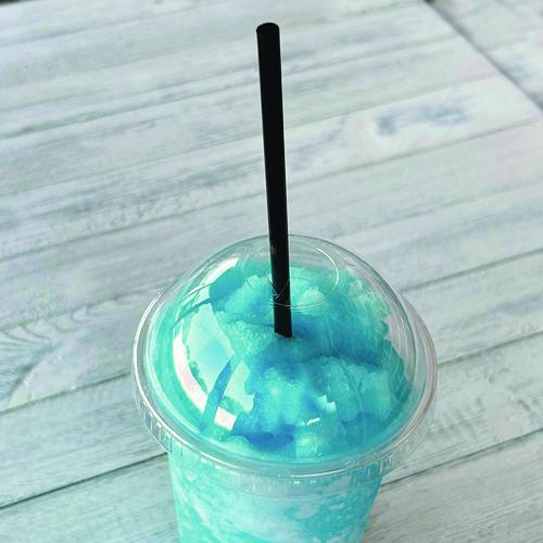 Image of Boardwalk® BWKGST1025BK Wrapped Giant Straws, 10.25", Polypropylene, Black, 300/Pack, 4 Packs/Carton