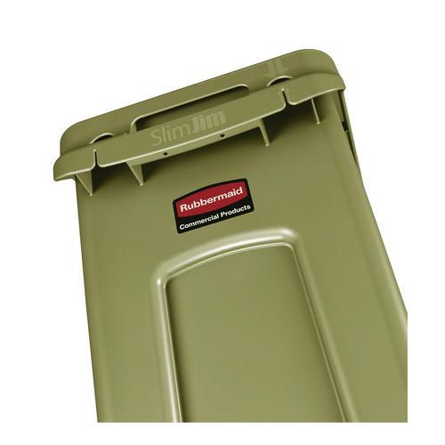 Image of Rubbermaid® Commercial FG354060BEIG Slim Jim with Venting Channels, 23 gal, Plastic, Beige