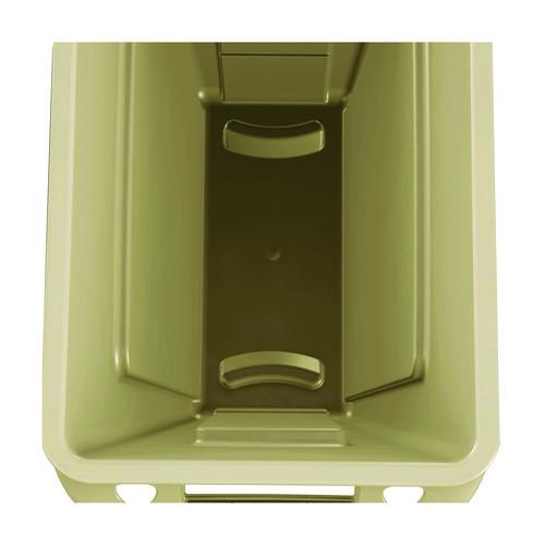 Image of Rubbermaid® Commercial FG354060BEIG Slim Jim with Venting Channels, 23 gal, Plastic, Beige