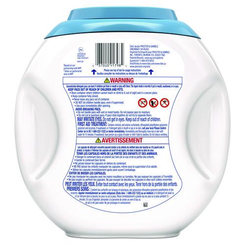 Image of Tide® 91798 Pods, HE Compatible, Unscented, 81 Pods/Tub, 4 Tubs/Carton