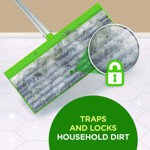Image of Swiffer® 00743 Sweeper TRAP + LOCK Wet Mop Cloth, 8 x 10, White, Lavender Scent, 38/Pack
