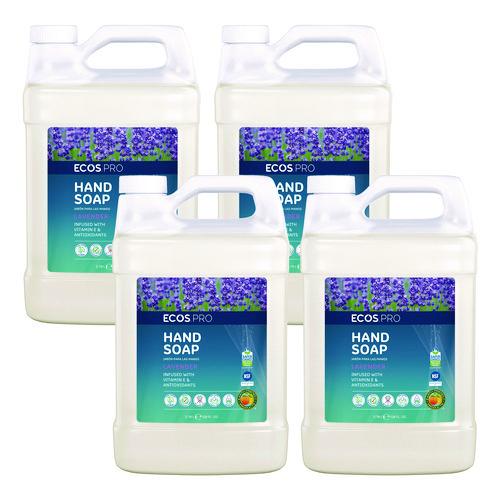 Image of ECOS® PRO PL966504CT Liquid Hand Soap, Lavender, 1 gal, 4/Carton
