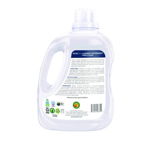Image of ECOS® PRO PL937102CT Laundry Detergent Liquid, Free and Clear, 170 oz Jug, 2/Carton